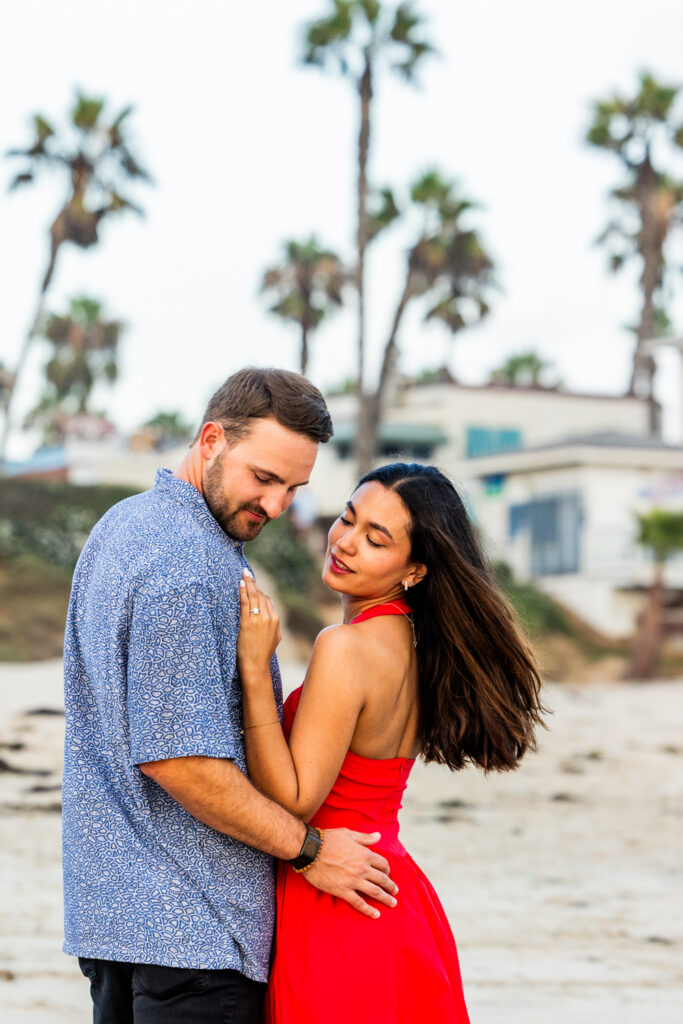 Pacific Beach Proposal Photographer: A Cross-Border Love Story at Crystal Pier san diego engagement photographers 5